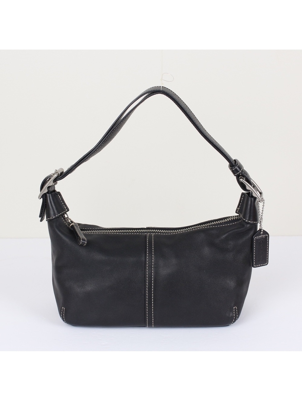 Vintage Coach 9564 Black Leather Legacy Demi Hobo Shoulder Bag Y2K